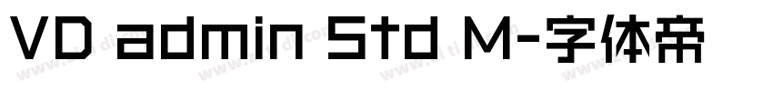 VD admin Std M字体转换